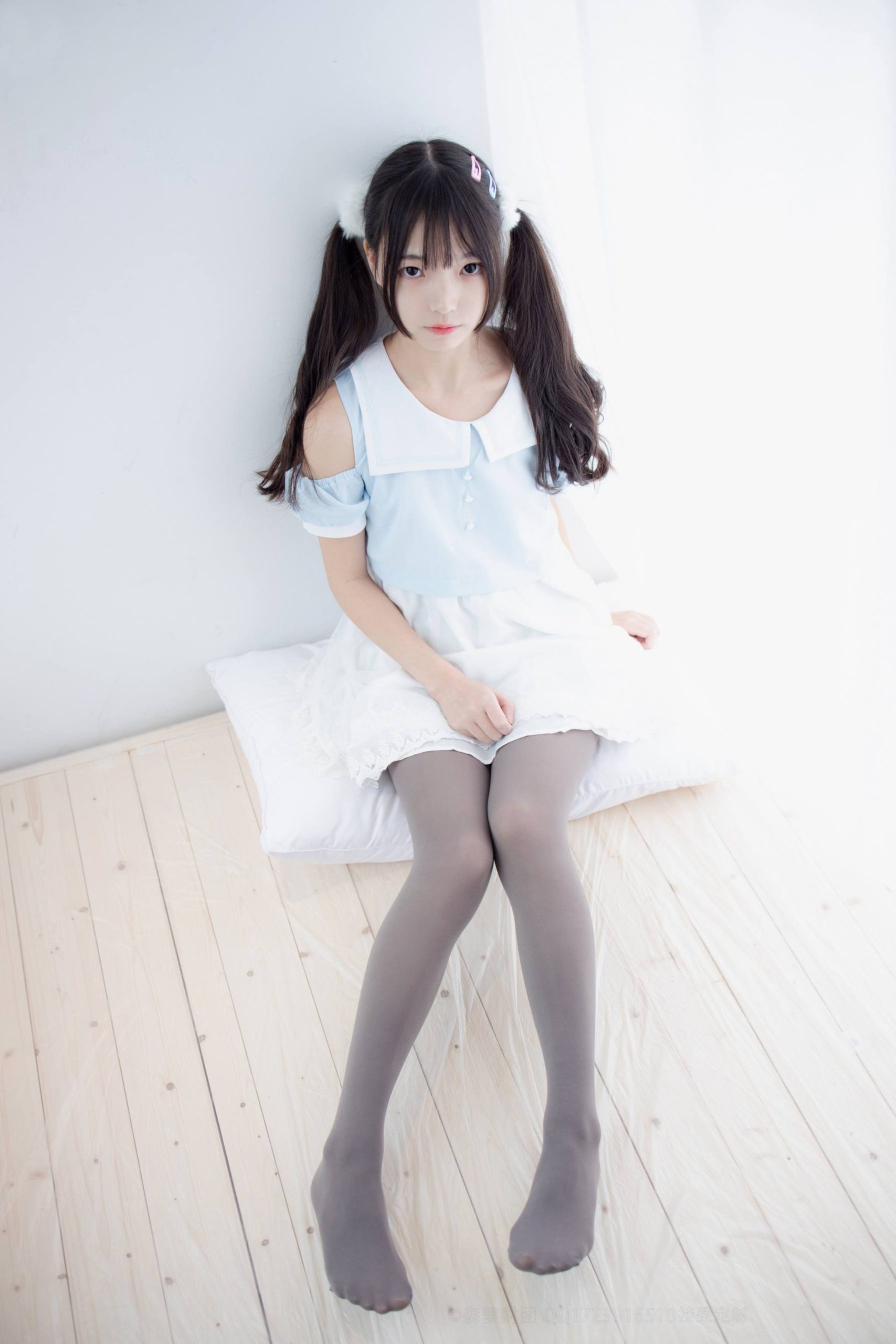 图片[2]-超级甜美的灰丝小姑娘【86P】20005-素云集