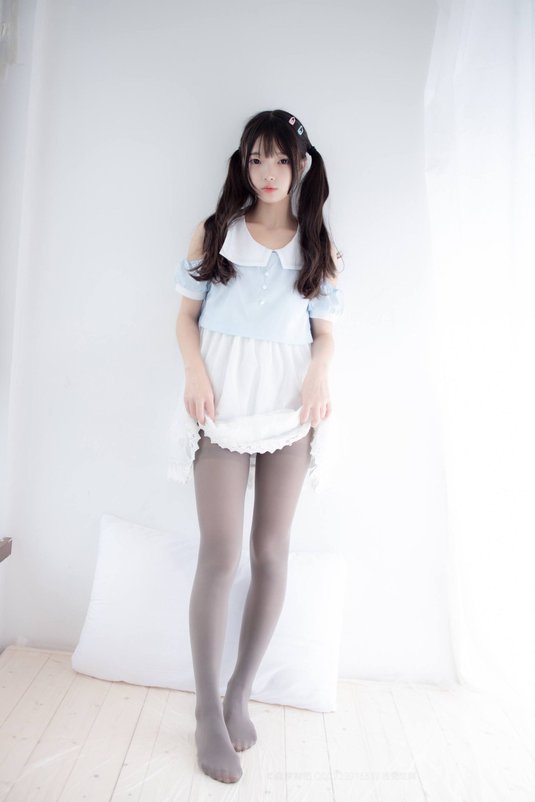 图片[4]-超级甜美的灰丝小姑娘【86P】20005-素云集