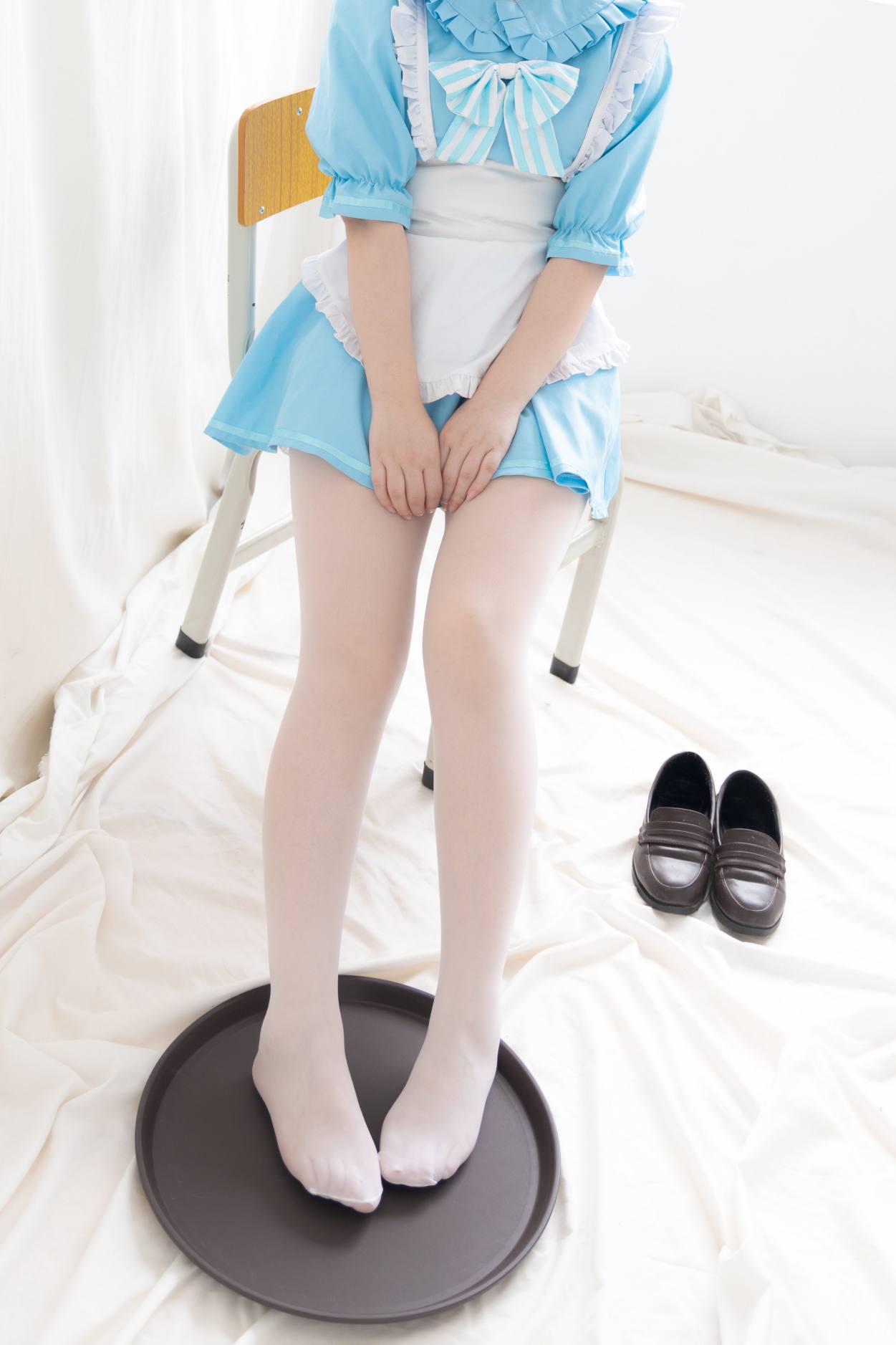 图片[4]-女仆装白丝女孩【43P】20014-素云集