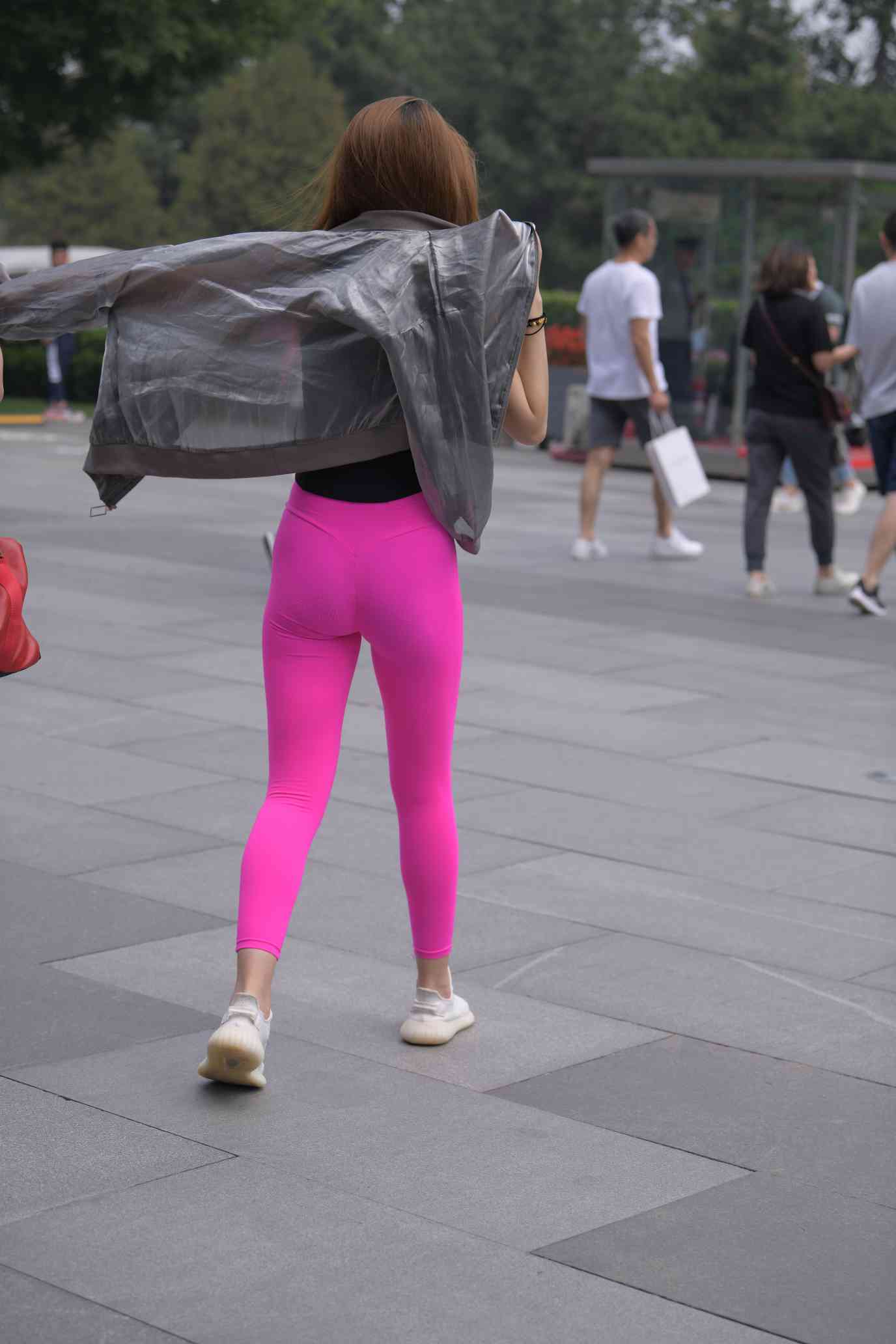 图片[5]-粉色瑜伽裤眼镜女孩【57P】04021-素云集