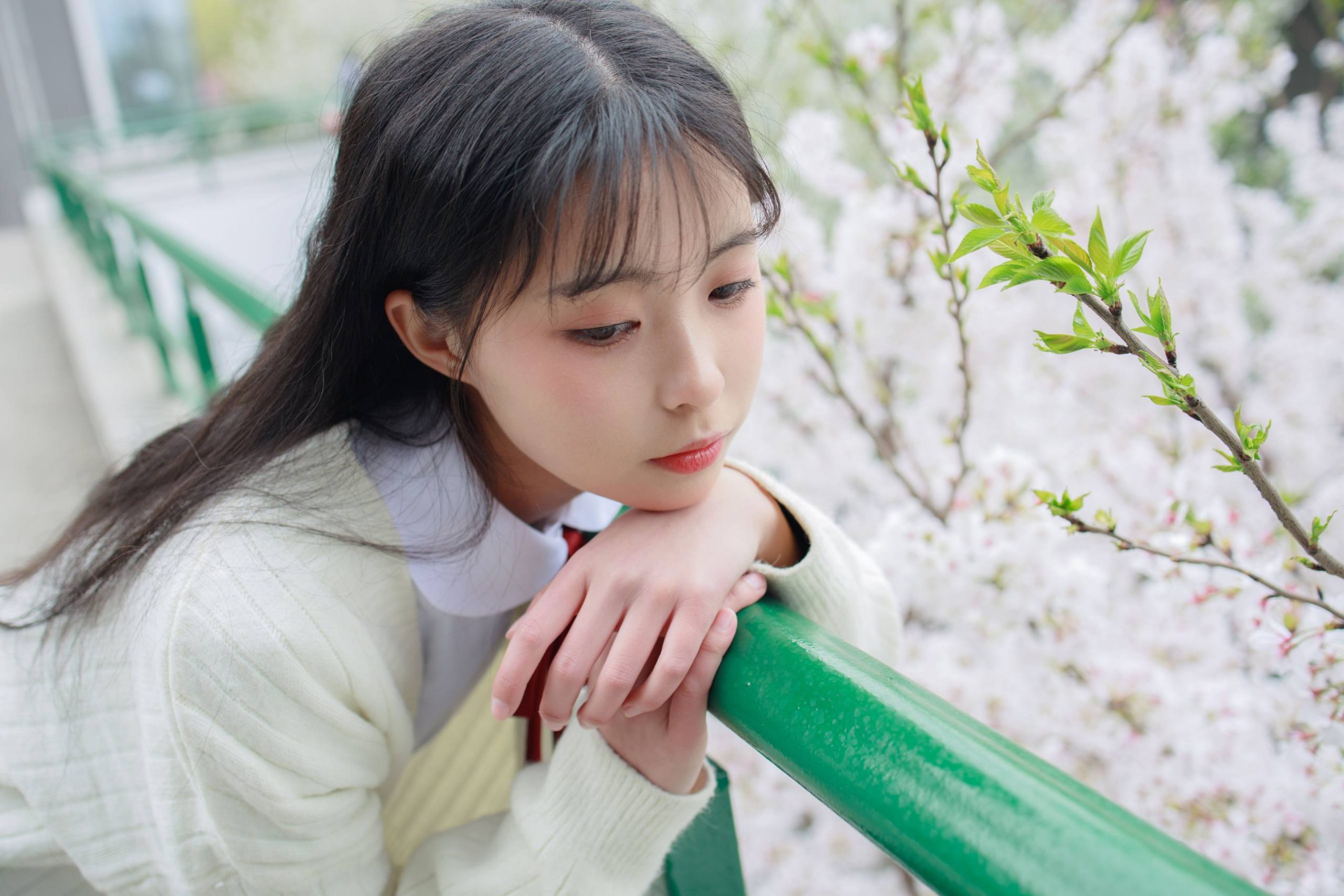 图片[6]-甜美可人的白丝姑娘【127P】20011-素云集