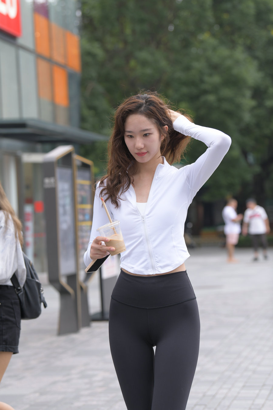 图片[3]-像刘亦菲的黑色瑜伽裤女孩J2237 340P1V-14.8GB-素云集