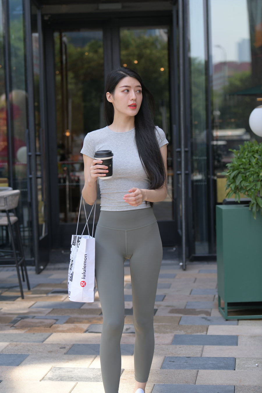 图片[4]-在外面逛街的瑜伽裤女孩J2240 449P1V-16.7GB-素云集