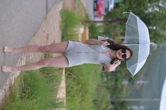 在海边开跑车的连衣短裤女孩【390P】00030-素云集