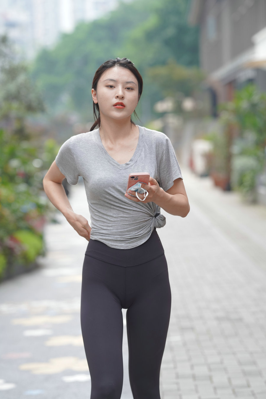 户外运动的瑜伽裤女孩J3008 845P2V-22.9GB-素云集