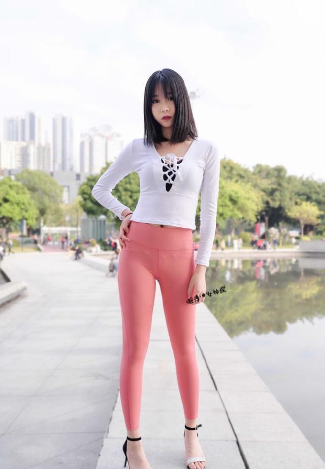 图片[2]-粉色瑜伽裤年轻女孩 J1311 417P17V-14.9GB-素云集