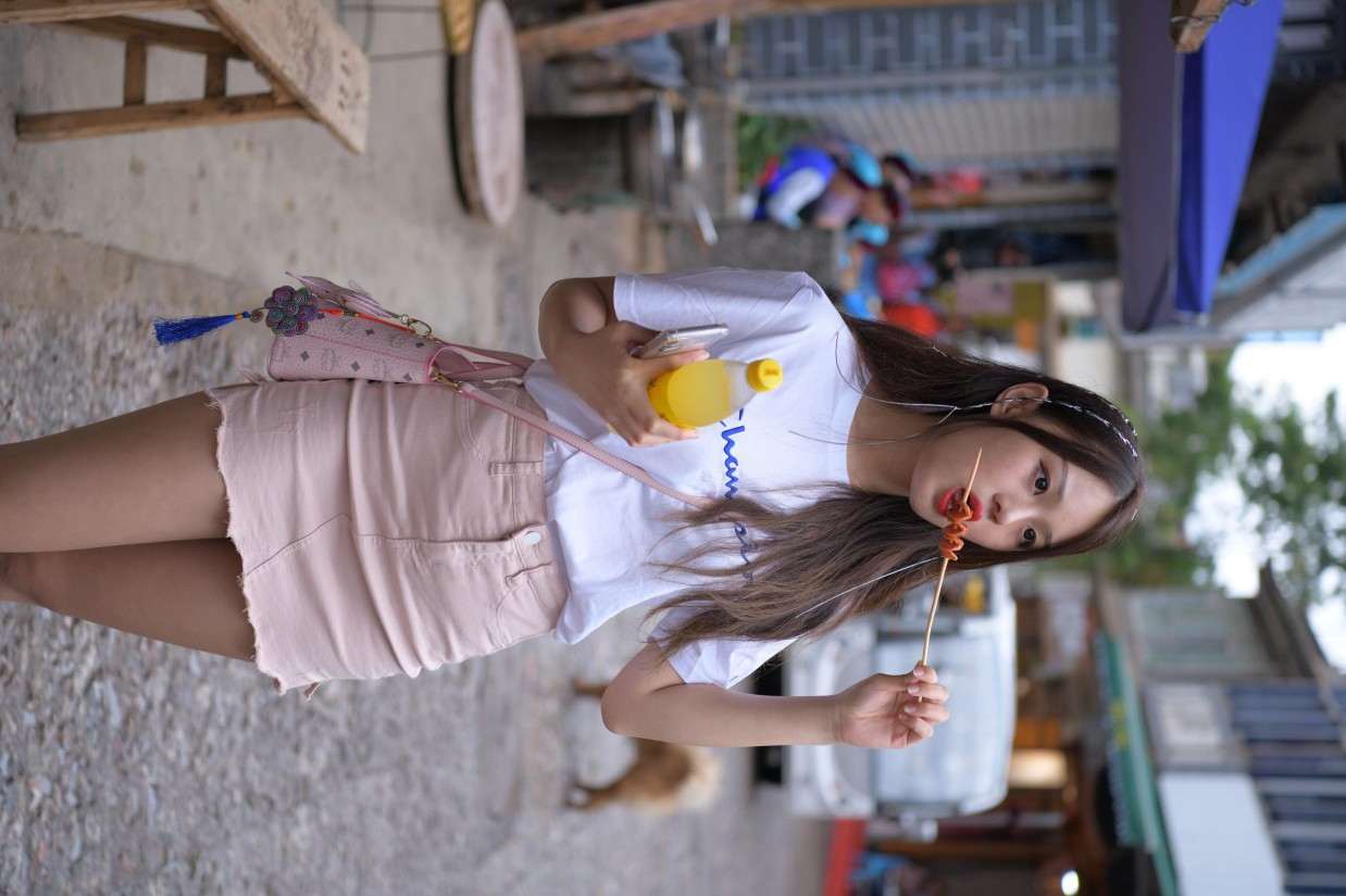 图片[7]-非常清纯甜美的短裙姑娘在逛街【458P】00052-素云集