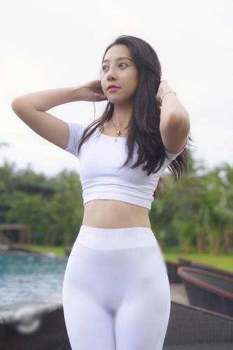 图片[2]-白色瑜伽裤柔情女孩 J1406 554P2V-21.1GB-素云集