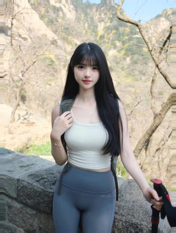 图片[9]-爱爬山的瑜伽裤MM，太甜美了！~-素云集