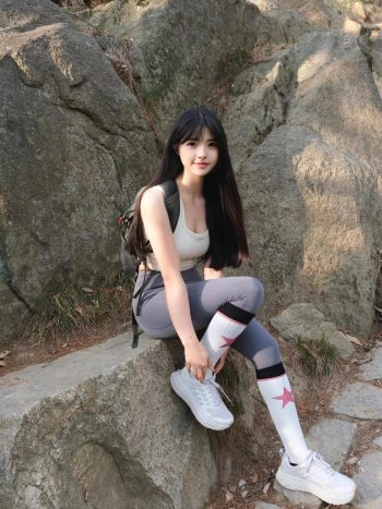 图片[7]-爱爬山的瑜伽裤MM，太甜美了！~-素云集