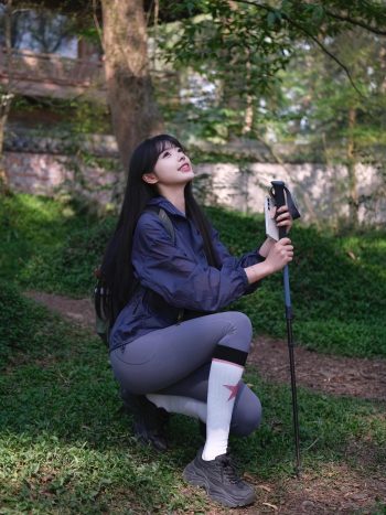 爱爬山的瑜伽裤MM，太甜美了！~-素云集