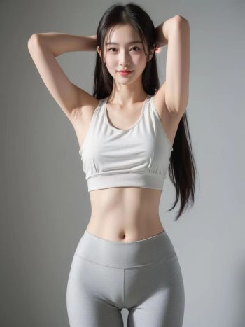 图片[3]-AI瑜伽裤清纯妹子系列图-素云集