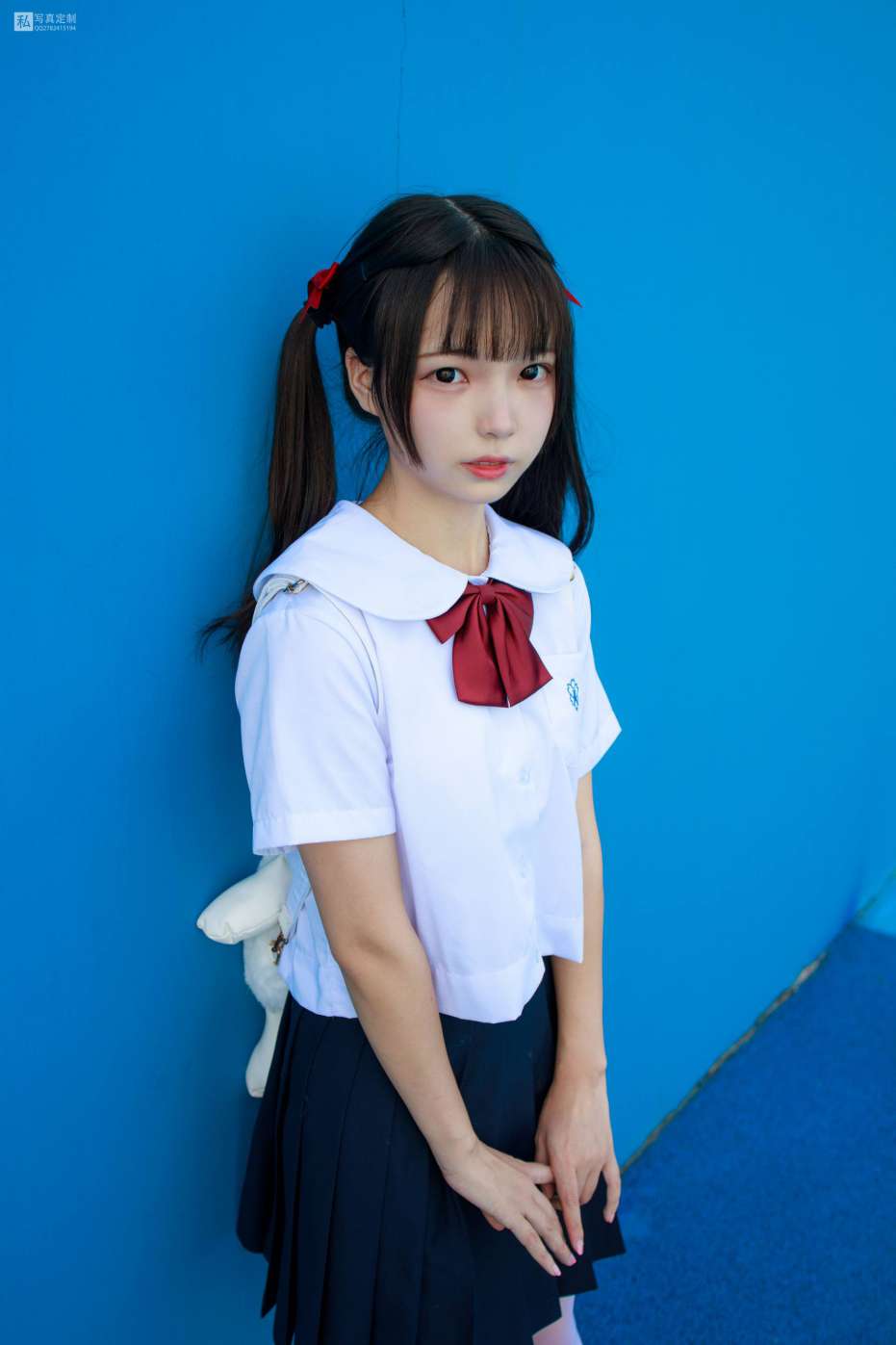 图片[2]-眼神好清澈的双马尾白丝女孩【75P】20019-素云集