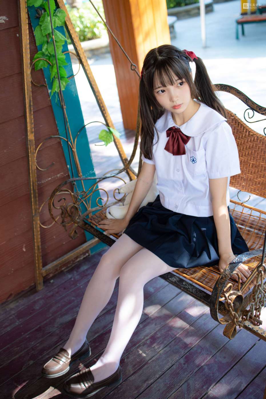 图片[3]-眼神好清澈的双马尾白丝女孩【75P】20019-素云集