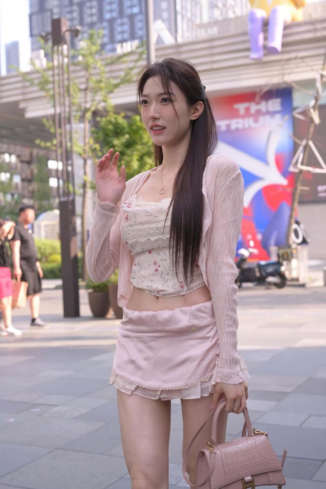 穿蕾丝蛋糕裙的粉色系少女【131P】J7577-素云集