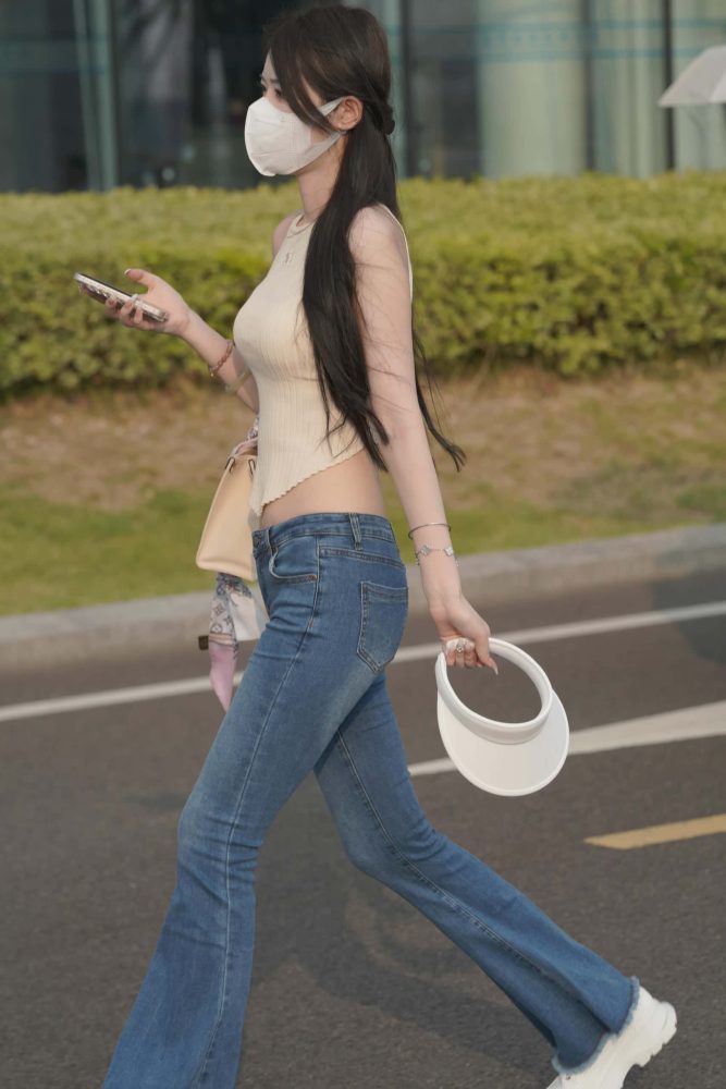 清纯喇叭牛仔裤女孩 【79P】J3591-素云集